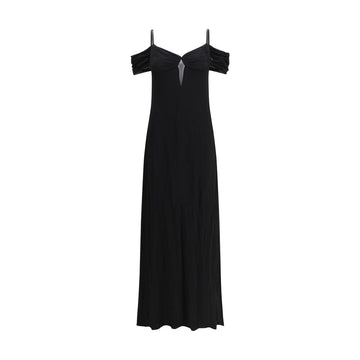 Saint Laurent Black Viscose Casual Dress