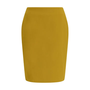 Saint Laurent Yellow Viscose Skirt