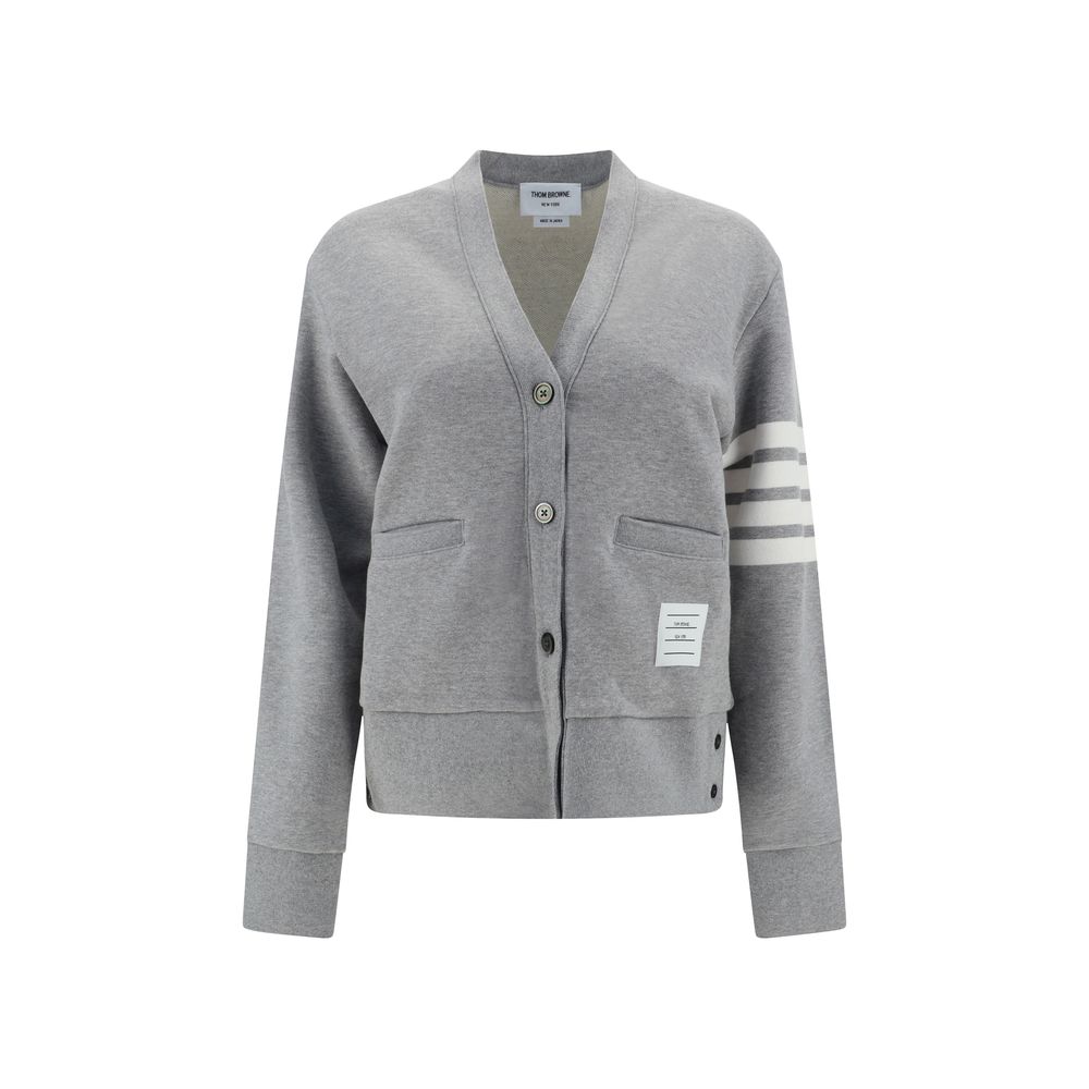 Thom Browne Gray Cotton Cardigan