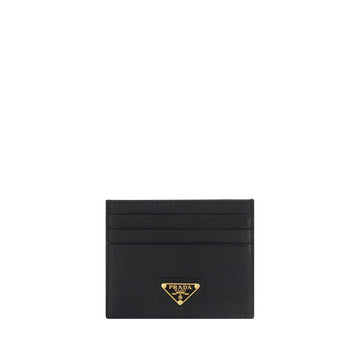 Prada Black Calf Leather Bos Taurus Wallet